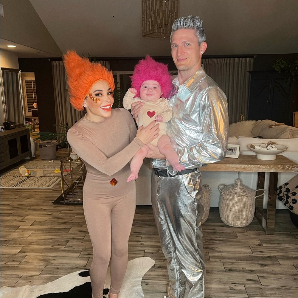 Orange troll wig